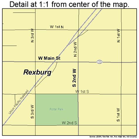 Rexburg Idaho Street Map 1667420