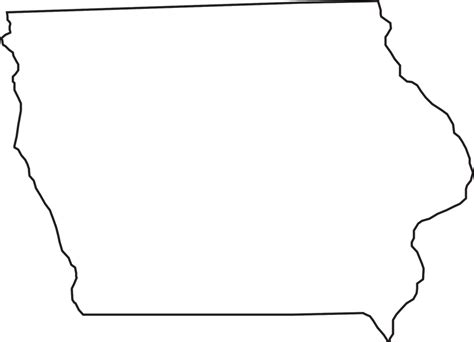 Iowa Map Geography · Free vector graphic on Pixabay