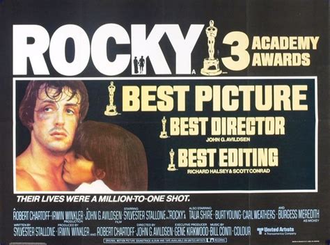 Sylvester Stallone and Burgess Meredith in Rocky (1976) | Rocky poster ...