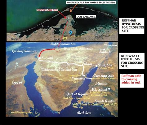 Bible Red Sea Crossing Map