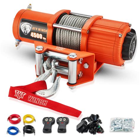 OFFROAD BOAR ATV/UTV Steel Cable Electric Winch 4500lbs/2041kg H Shop Now Online Sale, price ...