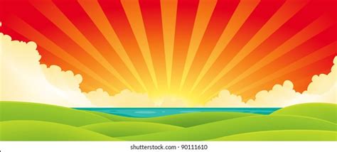 Beautiful Landscape Illustration Stock Vector (Royalty Free) 29697976 ...