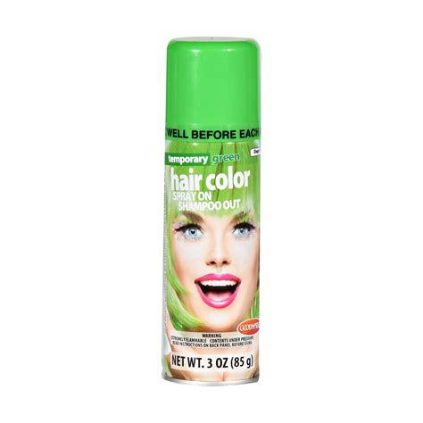 Halloween Temporary Hair Color Spray-Green - Walmart.com - Walmart.com