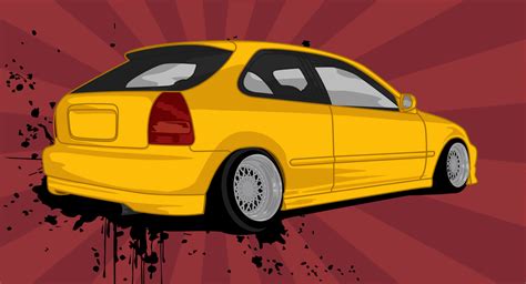 Stance Honda Civic Ek by dannyboib on DeviantArt