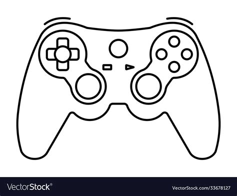 Xbox Controller Drawing Outline