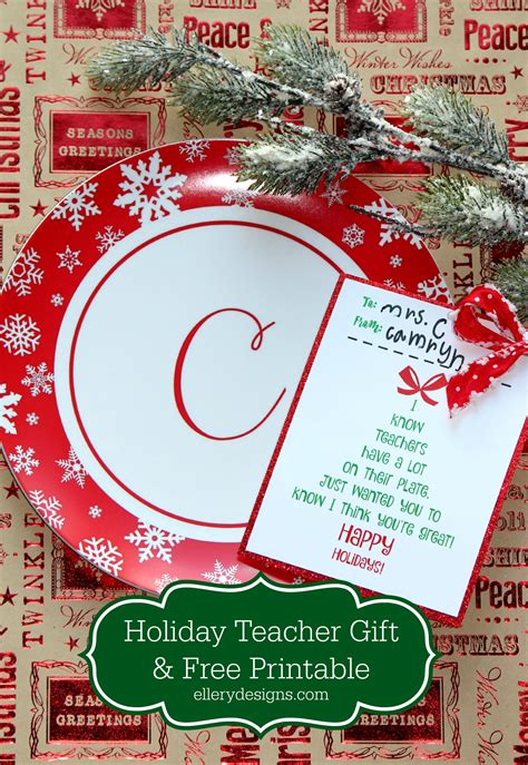 Holiday Teacher Gift Idea + Free Printable