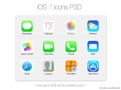 iOS 7 icons PSD by WillViennet on DeviantArt