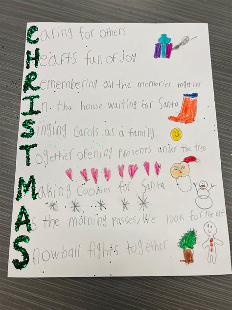 5 Christmas Acrostic Poem Ideas For Any Project - Aestheticpoems