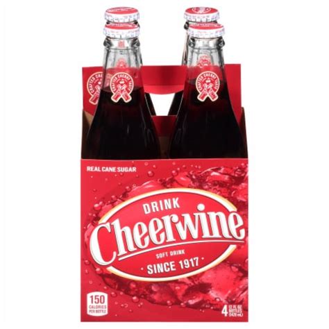 Cheerwine Cherry Soda Bottles, 4 pk / 12 fl oz - Kroger