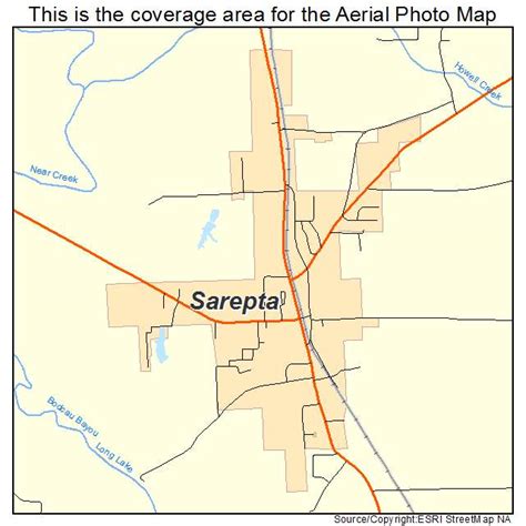 Aerial Photography Map of Sarepta, LA Louisiana