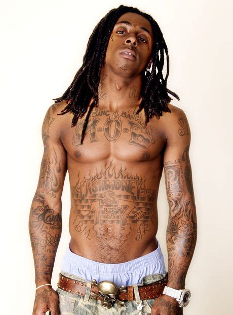 Lil Wayne's massive 'M.O.B' tattoo. - 55 Hip Hop tattoos that will inspire you... - Capital XTRA