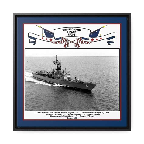 USS Richard L Page FFG-5 Navy Floating Frame Photo – Navy Emporium