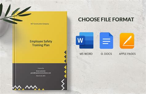 Employee Safety Training Plan Template in Word, PDF, Google Docs, Pages - Download | Template.net