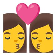 👩‍ ️‍💋‍👩 Emoji Beso: Mujer Y Mujer: copiar código del emoticón, el significado de emoji