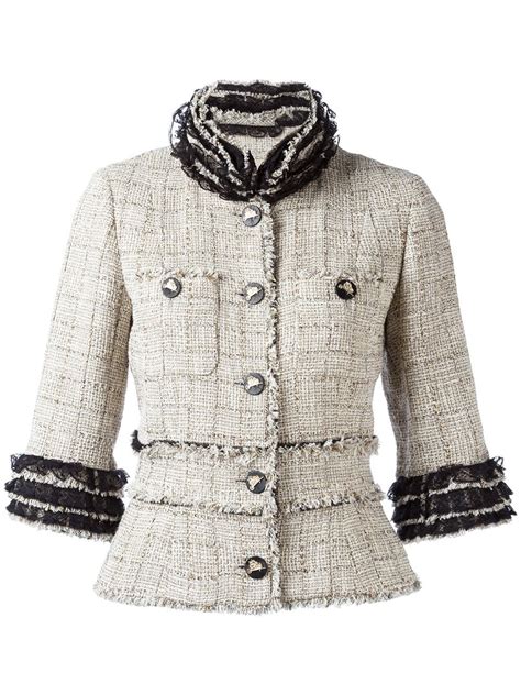 Chanel Vintage Fringed Tweed Jacket - Farfetch