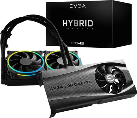 Evga Hybrid Kit for EVGA Graphics Card Hydro Cooling Kit for EVGA RTX 3090/3080 FTW3 Cards, 2x ...