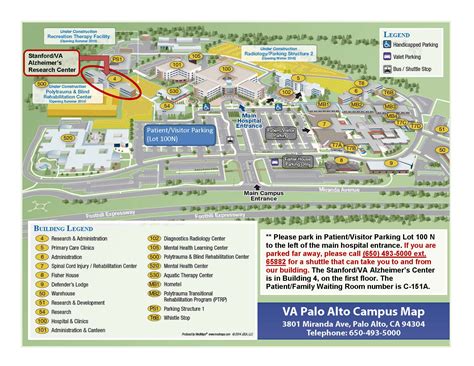 Map & Directions | Stanford/VA Alzheimer's Center | Stanford Medicine