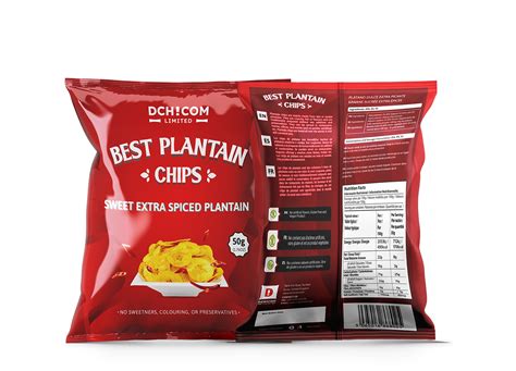 Sweet Extra Spiced Plantain Chips - 50g Box of 24 – Dchicom