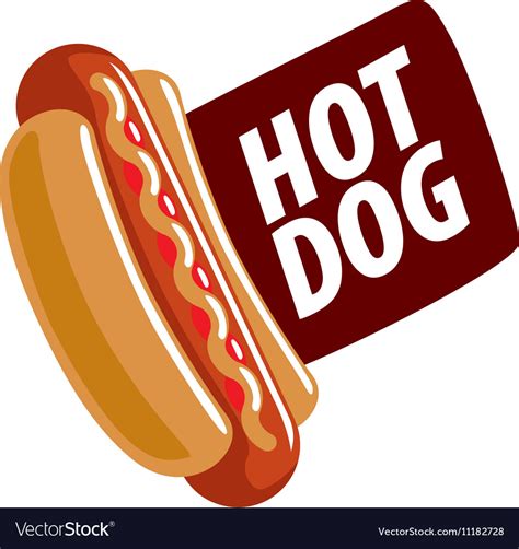 Logo hot dog Royalty Free Vector Image - VectorStock