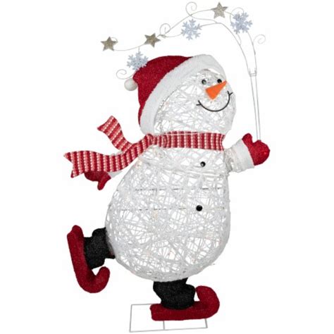 Northlight 56 Lighted Ice Skating Snowman Outdoor Decoration, 1 - Kroger