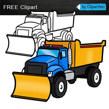 Snow plow Clip Art Free /Vehicles Transportation Clip Art /Community Helper