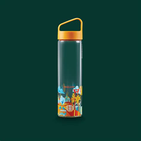 Thailand You are Here Glass Water Bottle 18.5oz. – Starbucks Thailand