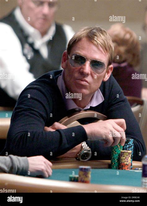 Shane warne poker hi-res stock photography and images - Alamy