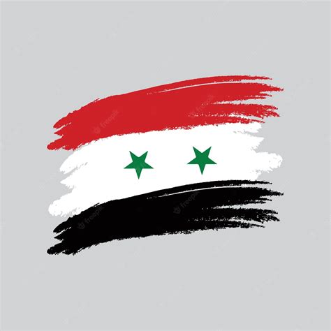 Drapeau De La Syrie | Vecteur Premium