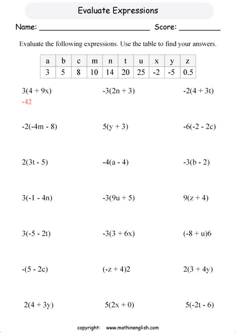 Printable primary math worksheet for math grades 1 to 6 based on the ...