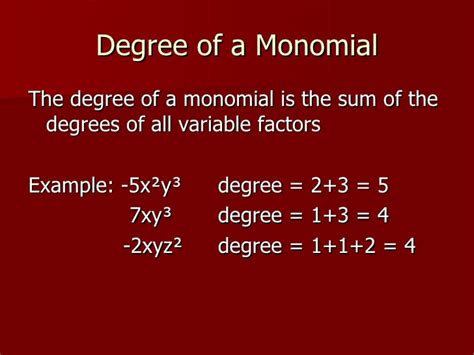 Multiplying And Dividing Monomials Module 1