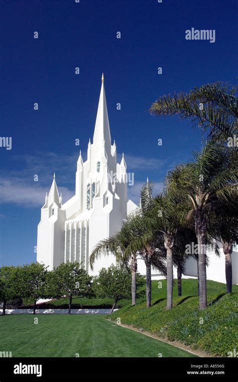 San Diego Mormon Temple at La Jolla California USA Stock Photo - Alamy