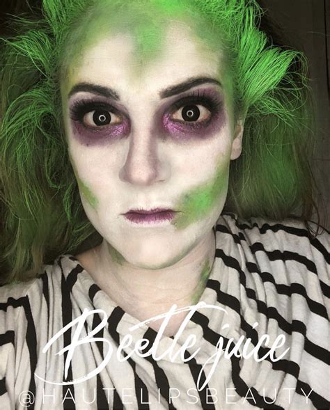 Beetlejuice Makeup | Beetlejuice makeup, Halloween skeleton makeup ...