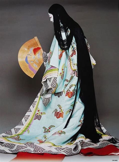 Recreating Heian look on stage. Japan. The Heian period was a... - The Kimono Gallery Heian Era ...