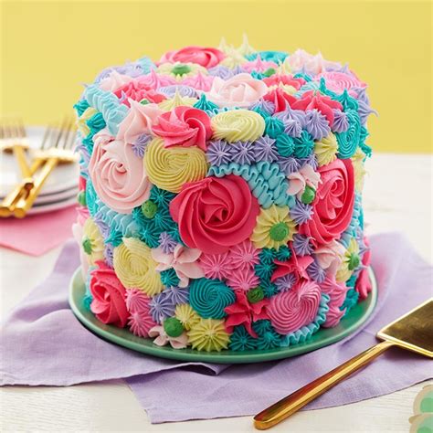 Floral Spring Cake - Wilton