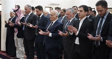 King Abdullah II and Crown Prince Hussein Attend Funeral of Princess ...