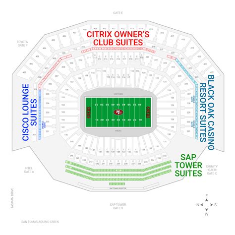 Santa Clara 49ers Stadium Seating Chart | Brokeasshome.com