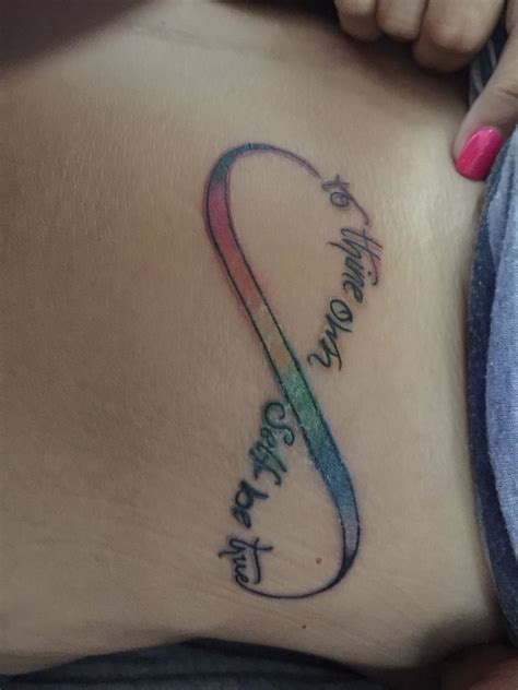 Infinity rainbow tattoo. | Infinity tattoo designs, Rainbow tattoos, Infinity tattoos