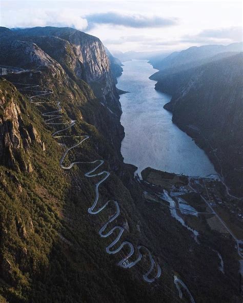 Lysebotn Mountain road in Norway : r/pics