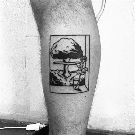 Nuclear explosion tattoo by @alexbergertattoo - Tattoogrid.net