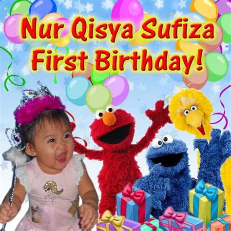 Sesame Street Birthday Banner design 3