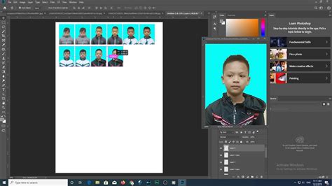 How to create 3x4 size A4 paper sizes in Photoshop - YouTube