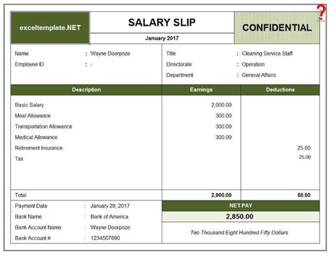 How To Make Salary Slip Format in PDF, Excel, Word | How To Wiki