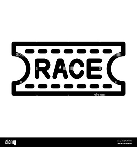 Race Pass Vector Thick Line Icon For Personal And Commercial Use Stock Photo - Alamy