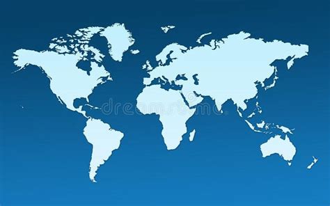 a blue and white map of the world on a light blue background with an ...