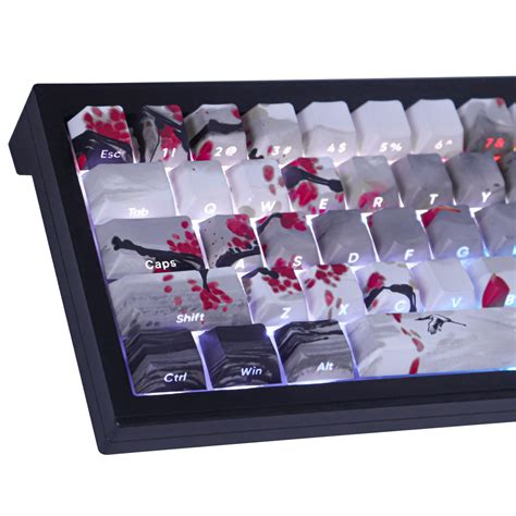 Buy Tsungup PBT Shine Through Keycaps - Side Printed Keycap Set,135 Keys Double Landscape ...