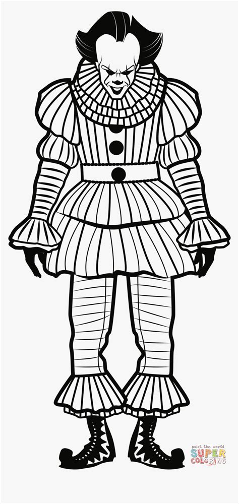 Pennywise Full Body Drawing, HD Png Download , Transparent Png Image - PNGitem