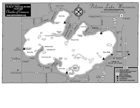 Pelican Lake Map - Pelican Lake Wisconsin • mappery