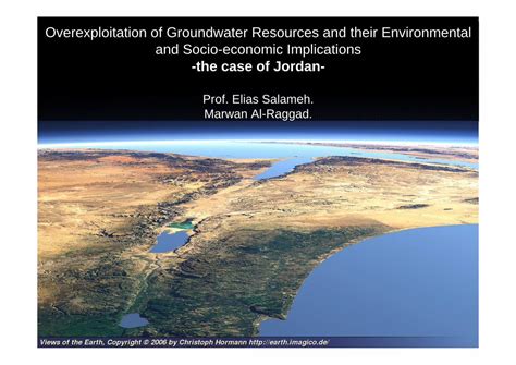 (PDF) Overexploitation of Groundwater Resources and their ...