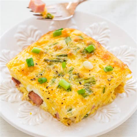 Baked Ham and Cheese Omelet - Averie Cooks