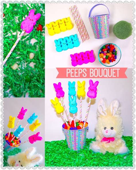 Peeps Bouquet | Easter crafts diy, Easter crafts, Easter activities for kids